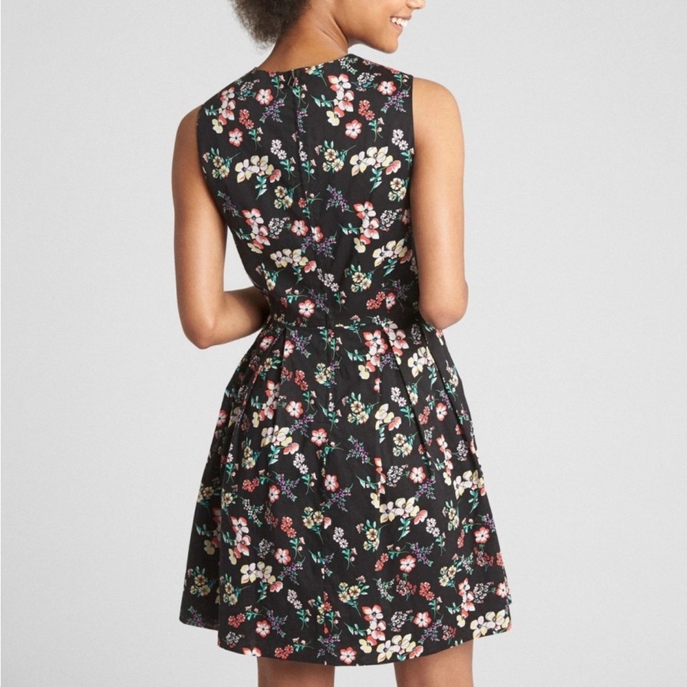 GAP Black Floral Mini Dress